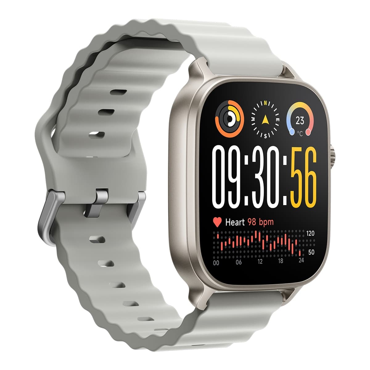 Realme - Realme Watch 5 Titanium Plata Smartwatch.